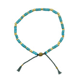 Turquoise Anklet | Protection,  Dispels Negativity & Enhances Intuition | Earth Collection
