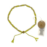 Lemon Jade Anklet | Serenity, Good Luck & Abundance| Earth Collection