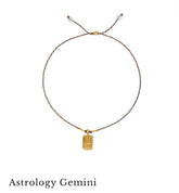 Astrology Gemini ♊️ bracelet with crystal quartz