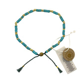 Turquoise Anklet | Protection,  Dispels Negativity & Enhances Intuition | Earth Collection