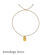 Astrology Aries ♈️ bracelet with crystal quartz