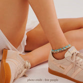 Crazy Lace Agate Anklet | Laughter, Strength & Harmony | Earth Collection