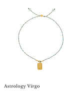 Astrology Virgo ♍️ bracelet with crystal quartz
