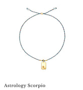Astrology Scorpio ♏️ bracelet with crystal quartz