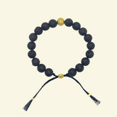 smr | Volcanic rock plated with 18k yellow gold | small