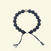 smr | Volcanic Rock Plated With Silver | Small