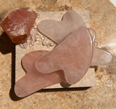 sun m⚭n rain sun glow oil + rose quartz gua sha tool