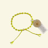 Neon Yellow Jade Bracelet | Serenity, Good Luck & Abundance| Signature Collection