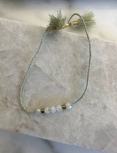 smr | classic moonstone green string | Earth Collection bracelet