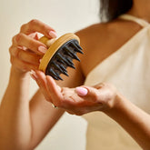 Bamboo & Silicone Scalp Massage Brush
