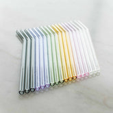 glass drinking straws