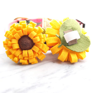 dog collar sunflower