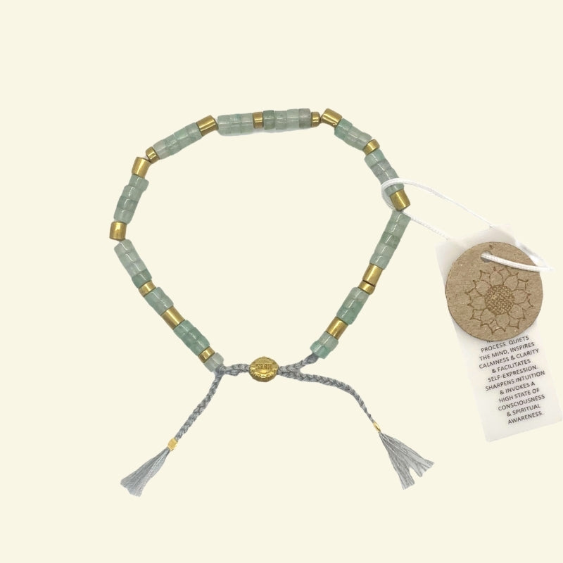 Aquamarine Bracelet | Wisdom, Truth & Serenity | Earth  Collection
