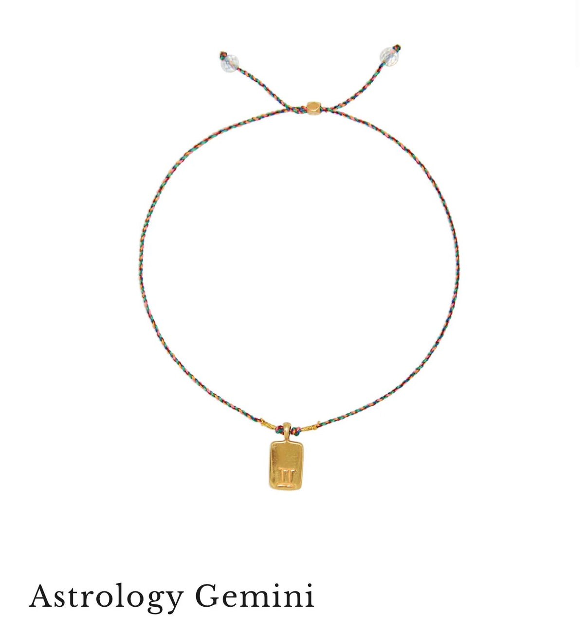 Astrology Gemini ♊️ bracelet with crystal quartz