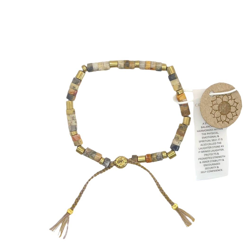 smr // crazy lace agate // Earth Collection bracelet