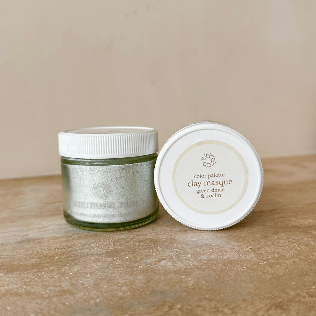 color palette masque green dmae & kaolin //