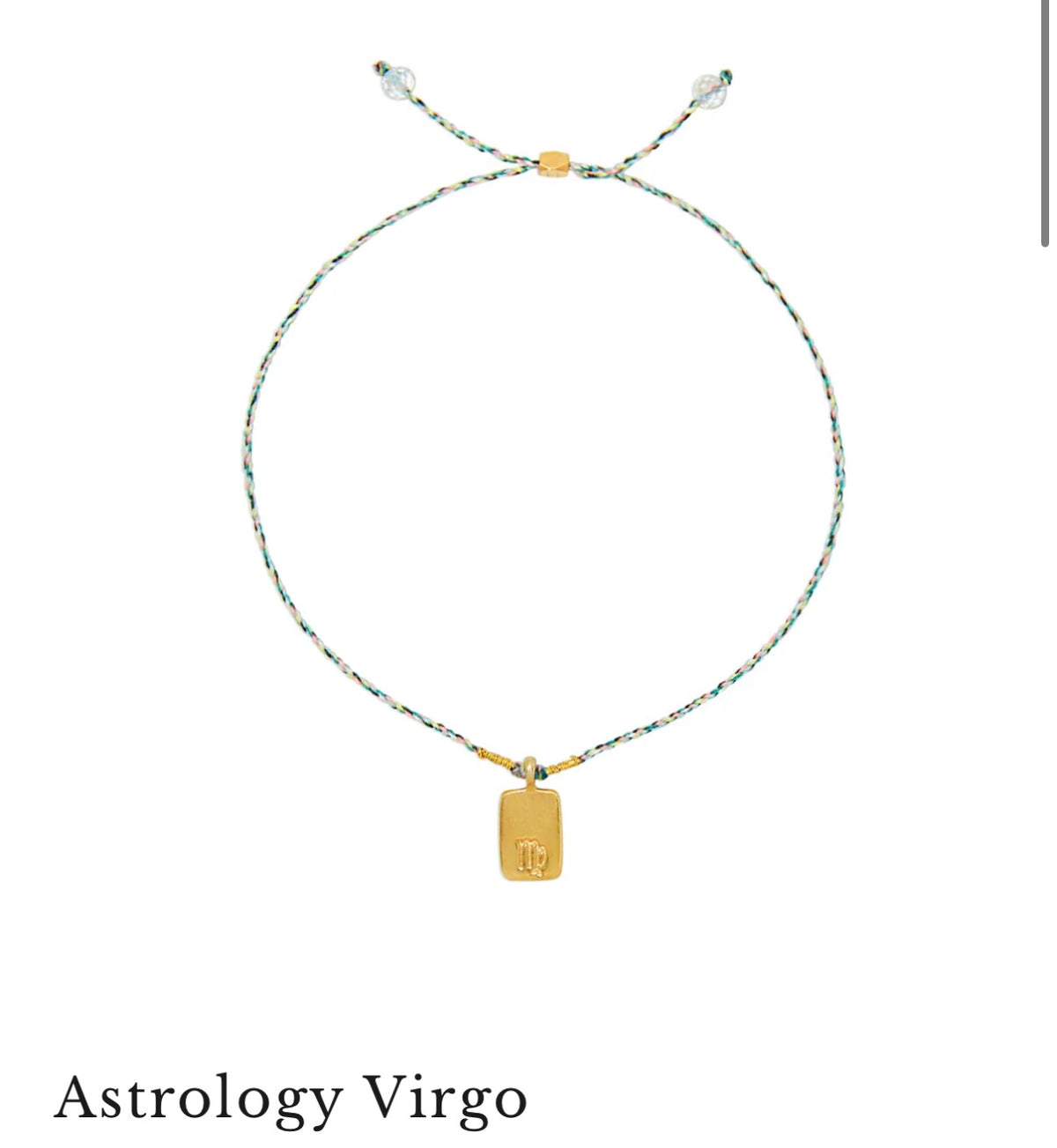 Astrology Virgo ♍️ bracelet with crystal quartz
