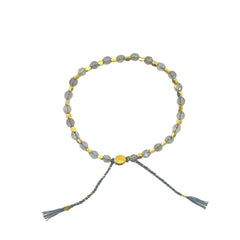 smr // gray moonstone with yellow gold // Signature Collection bracelet