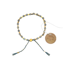 Load image into Gallery viewer, smr // gray moonstone with yellow gold // Signature Collection bracelet
