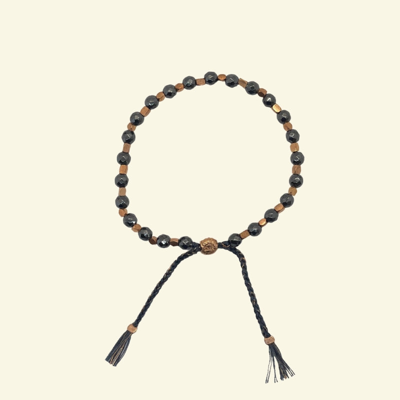 smr | hematite with rose gold | Signature Collection bracelet