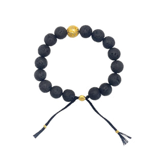 smr // volcanic rock plated with 18k yellow gold // large