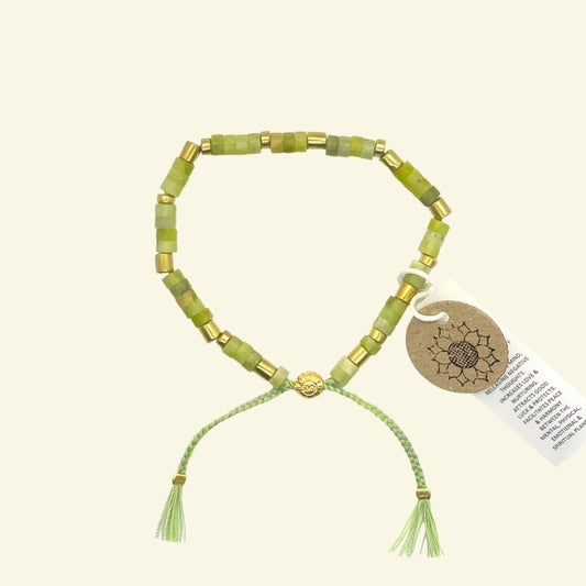 smr | Lemon Jade | Earth Collection bracelet