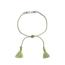 Load image into Gallery viewer, smr // classic moonstone green string // Earth Collection bracelet
