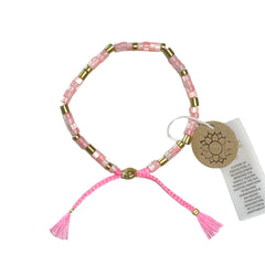 smr // mother of pearl barbie pink // Earth Collection bracelet