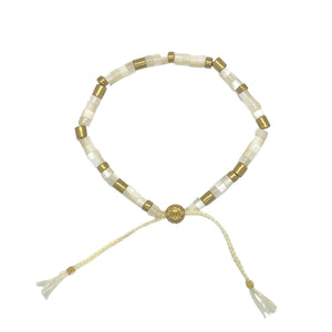 smr // mother of pearl cream // Earth Collection bracelet