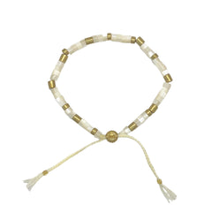 smr // mother of pearl white // Earth Collection bracelet