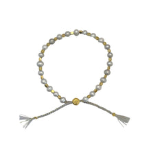 Load image into Gallery viewer, smr // gray pearl with yellow gold // Signature  Collection bracelet

