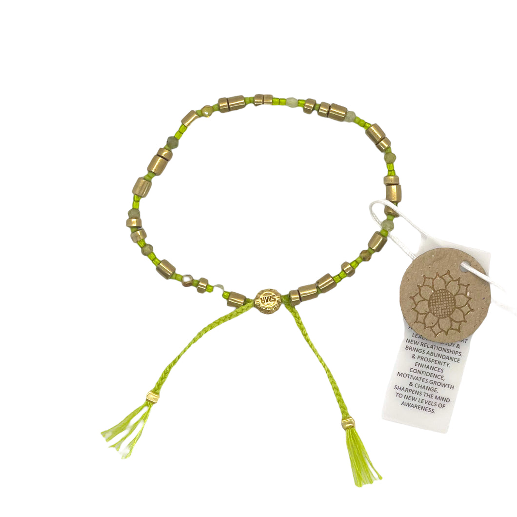 smr // peridot // Earth Collection bracelet