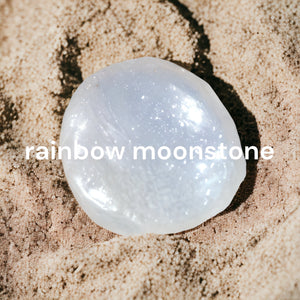 smr // rainbow moonstone with yellow gold // Signature Collection bracelet