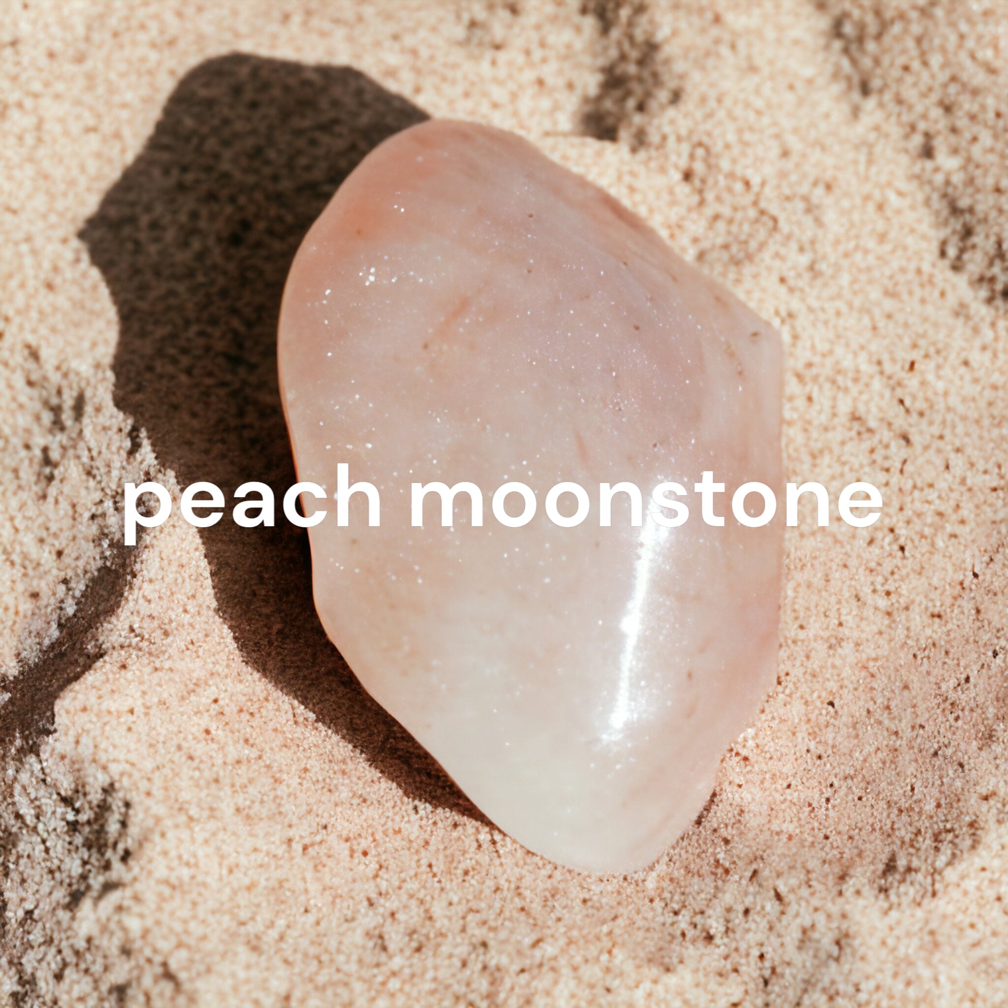 smr // peach moonstone necklace // Earth Collection