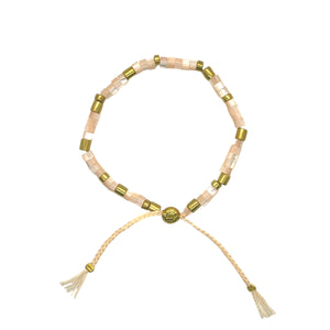 smr // mother of pearl pale pink // Earth Collection bracelet