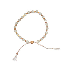 Load image into Gallery viewer, smr // rainbow moonstone with yellow gold // Signature Collection bracelet
