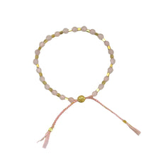 Load image into Gallery viewer, smr // rose quartz yellow gold  // Signature Collection bracelet
