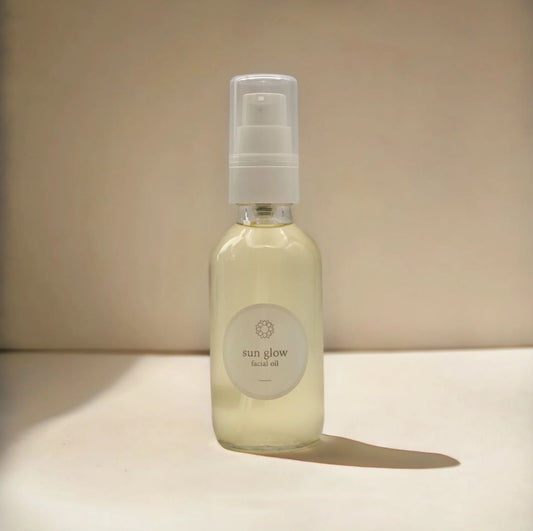 sun m⚭n rain sun glow oil + rose quartz gua sha tool