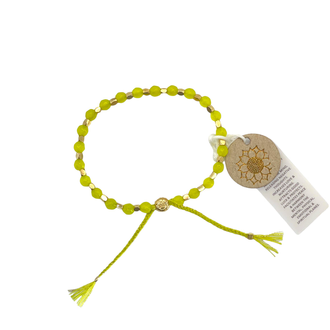smr // neon yellow jade // Signature Collection bracelet
