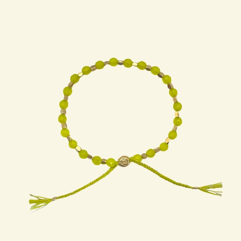 smr | neon yellow jade | Signature Collection bracelet