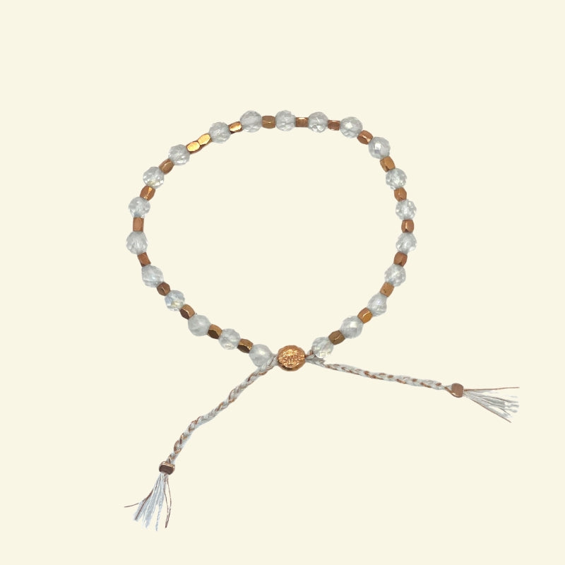 smr | rainbow crystal quartz | rose gold | Signature Collection bracelet