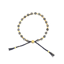 Load image into Gallery viewer, smr // labradorite with yellow gold // Signature Collection bracelet
