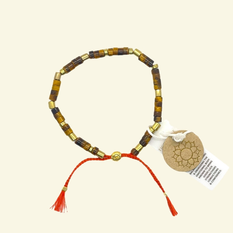 Tiger’s Eye Bracelet | Good Luck, Protection & Stability| Earth Collection