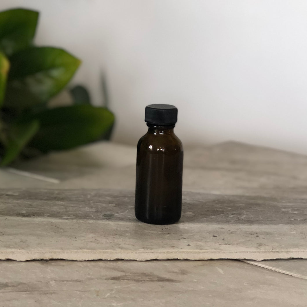 boston round bottles // amber glass