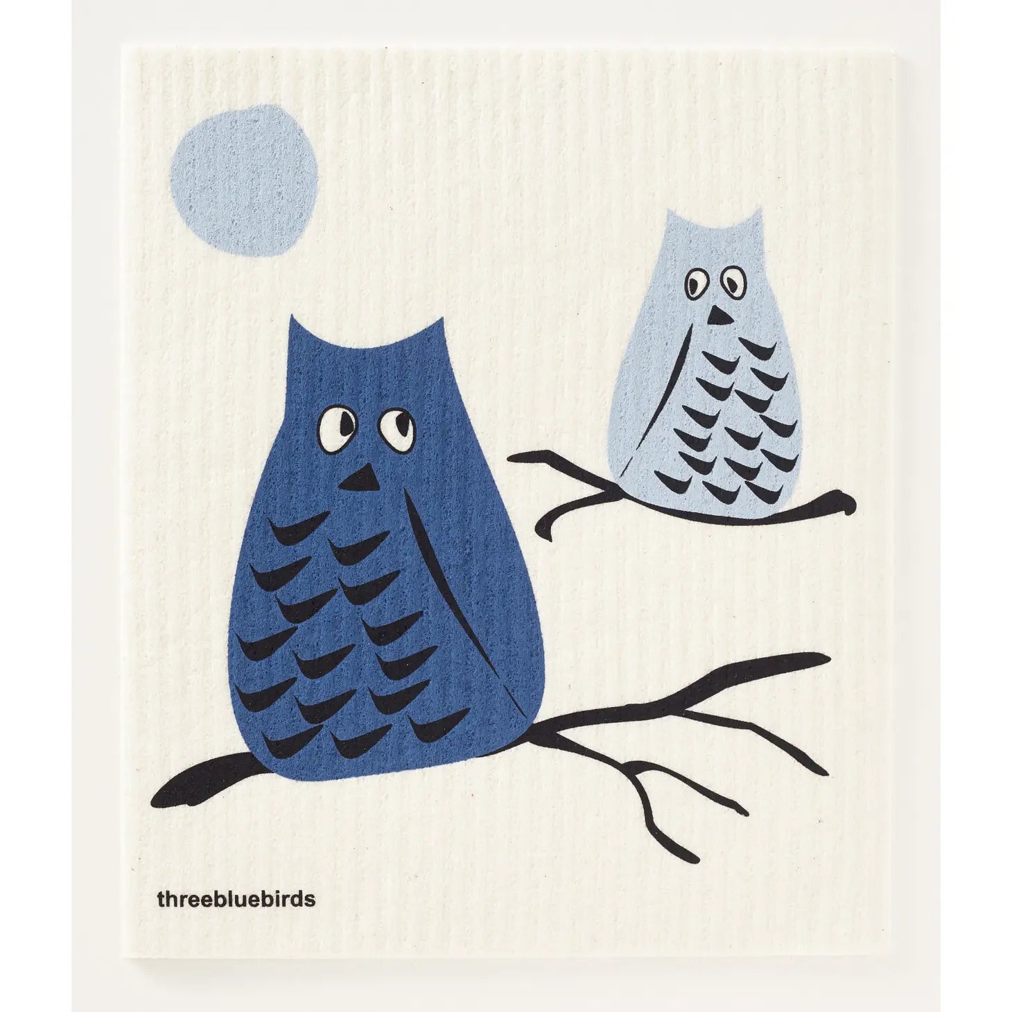 three bluebirds // Swedish dishcloths  l