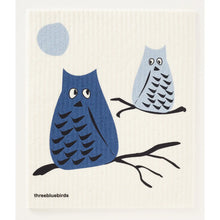 Load image into Gallery viewer, three bluebirds // Swedish dishcloths  l
