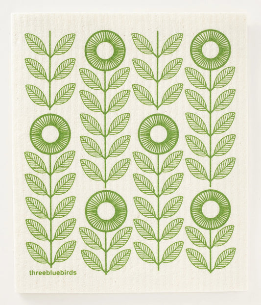 three bluebirds // Swedish dishcloths