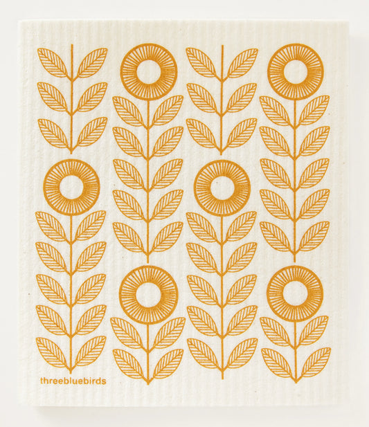 three bluebirds // Swedish dishcloths