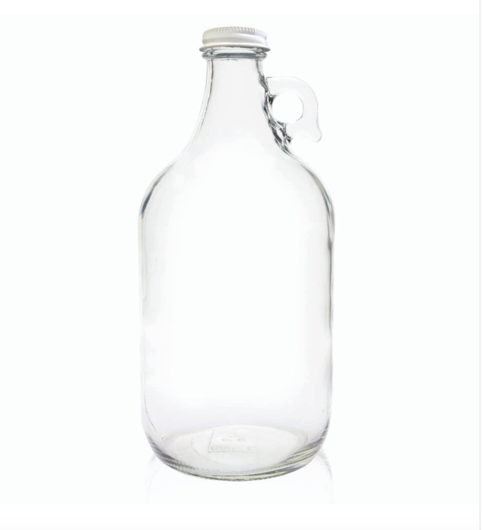 growler // clear glass